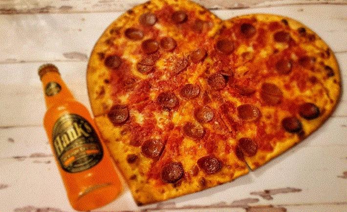 Heart Shaped Pizza Slice PB